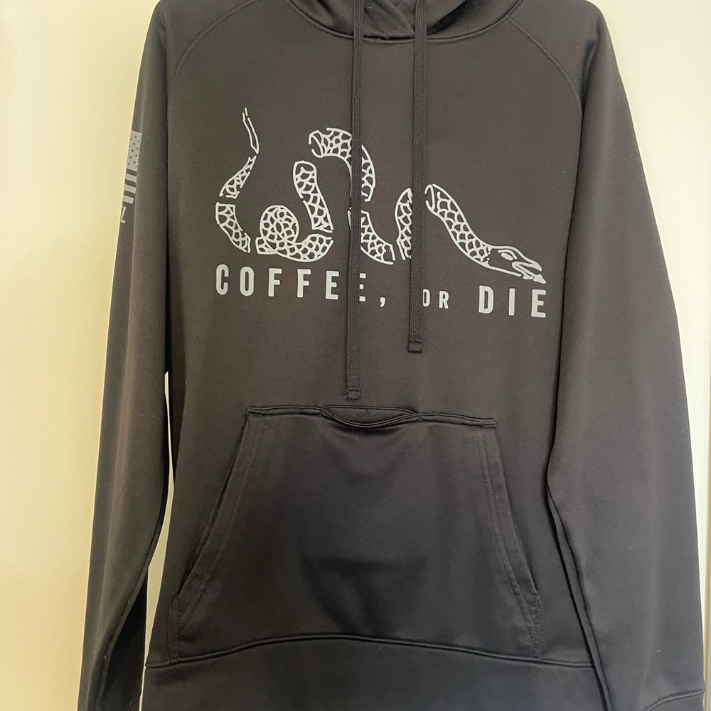 Men's Black Graphic Hoodie